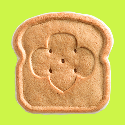 Toast Yay on a lime green background